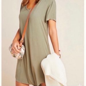 cloth & stone Olive T-shirt Dress